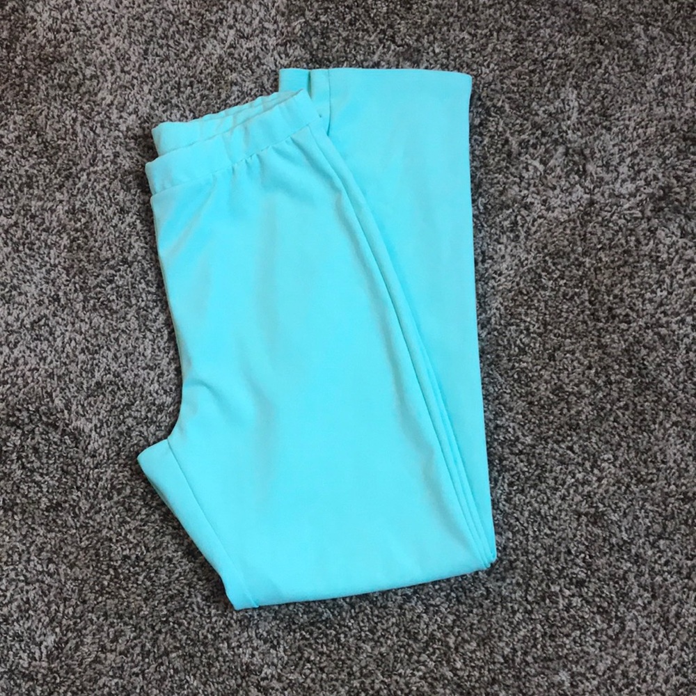 Women’s Aqua Teal Stretchy Fashion Nova Pants